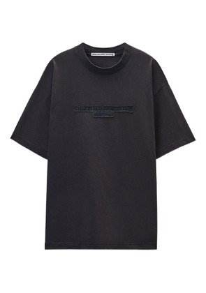 Alexander Wang logo-patch short-sleeve T-shirt - Grey