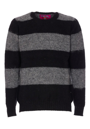 Howlin' striped crew-neck sweater - Black
