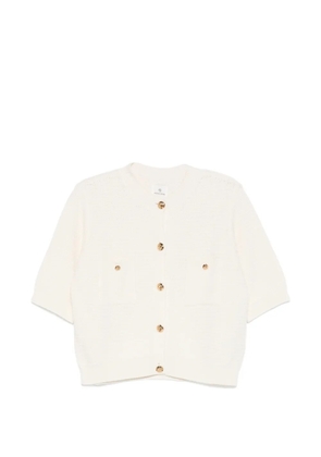 ANINE BING christa short-sleeve cardigan - Neutrals