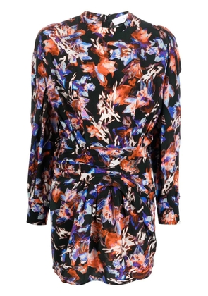 IRO Merera abstract-print dress - Black