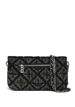 Zadig&Voltaire quilted wing-embellished chain-strap bag - Black