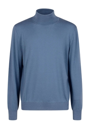 Canali roll-neck knitted sweater - Blue