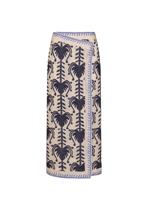 Johanna Ortiz Deep Blue Sea midi skirt - Neutrals