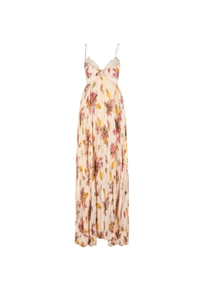 Blumarine sleveless floral dress - Neutrals