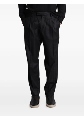 Greyed pleated trousers - Black
