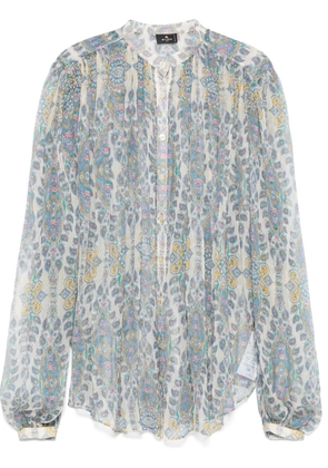 ETRO paisley blouse - Grey