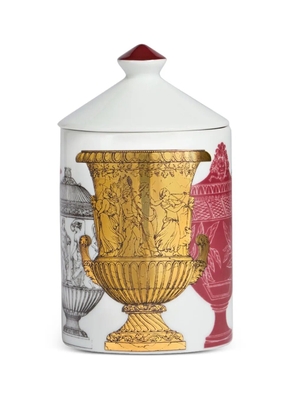 Fornasetti Se Poi printed candle (310g) - White