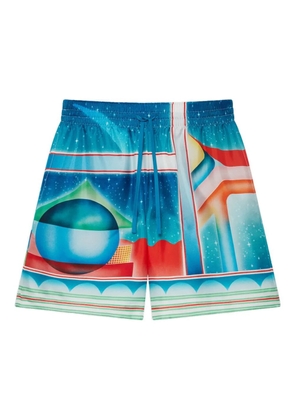Casablanca Galaxy Court shorts - Blue