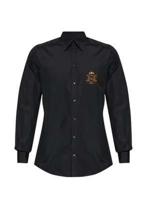 Dolce & Gabbana logo-embroidered shirt - Black