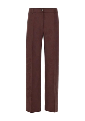 ETRO pleated straight-leg trousers - Brown