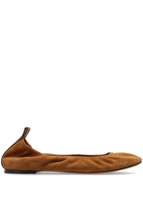 Lanvin leather ballerina shoes - Brown
