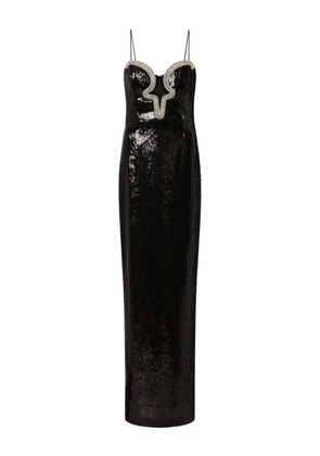 Rebecca Vallance Lyra sequin embellished maxi dress - Black