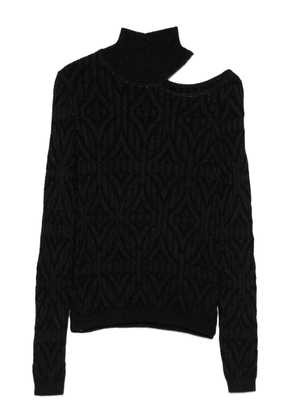 Akep cut-out sweater - Black