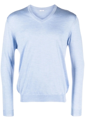Malo V-neck knit jumper - Blue