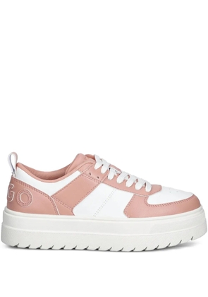 HUGO logo-lettering sneakers - Pink