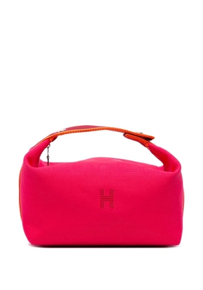 Hermès Pre-Owned 2021-2025 Large Toile Bride A Brac Case vanity bag - Pink