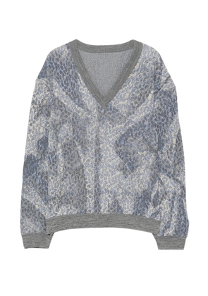 JNBY animal-print sweater - Grey