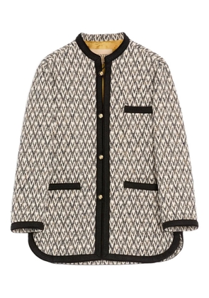 Valentino Garavani Toute La V jacquard-pattern jacket - Neutrals