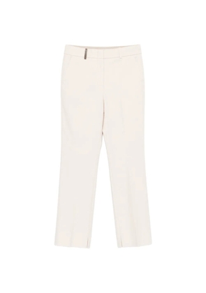 Peserico split-hem trousers - White