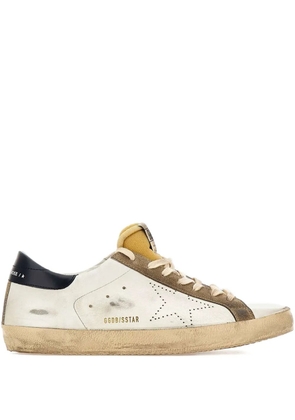 Golden Goose Super-Star used-effect leather low-top sneakers - Neutrals