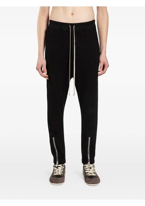 Rick Owens drawstring zip track pants - Black