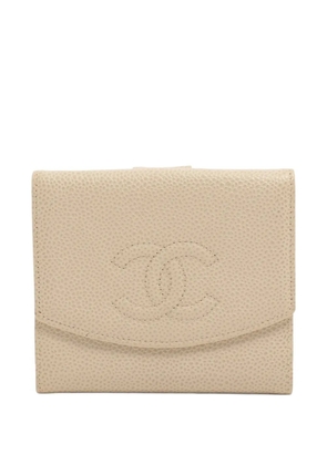 CHANEL Pre-Owned 2002-2003 CC mark wallet - Neutrals