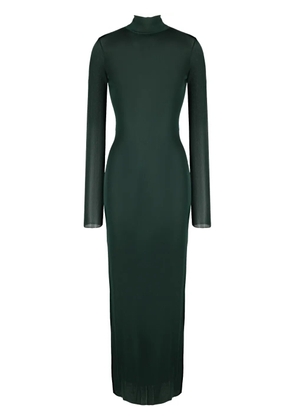 Saint Laurent roll-neck knitted dress - Green
