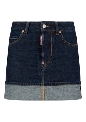DSQUARED2 Cimosa authentic japanese denim mini skirt - Blue