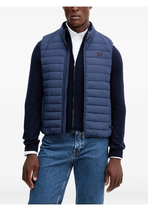 Trussardi quilted zip-up gilet - Blue
