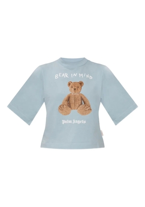 Palm Angels bear graphic top - Blue