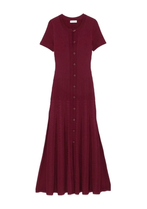 SANDRO knitted midi dress - Red