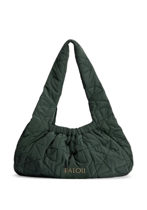 Patou large Le Biscuit shoulder bag - Green