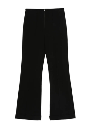 SANDRO zip-fly flared trousers - Black