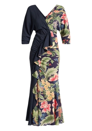 ETRO floral-print dress - Blue