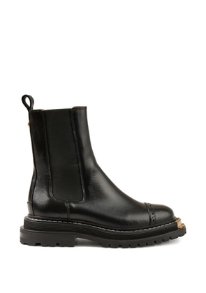 SANDRO gold-tone detail boots - Black