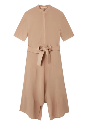 Stella McCartney silk shirt midi dress - Neutrals