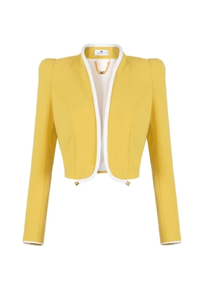 Elisabetta Franchi shoulder-pads jacket - Yellow