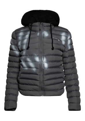 Praying hooded puffer hoodie jacket - Grey