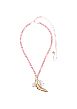 Forte Forte crochet charm choker necklace - Pink