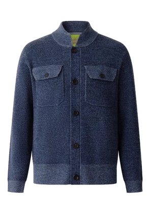 Shanghai Tang buttoned wool cardigan - Blue