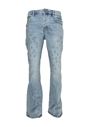 Purple Brand embossed flared jeans - Blue