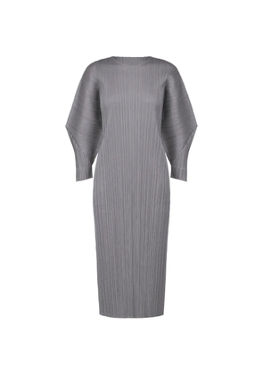 Pleats Please Issey Miyake pleated midi dress - Grey