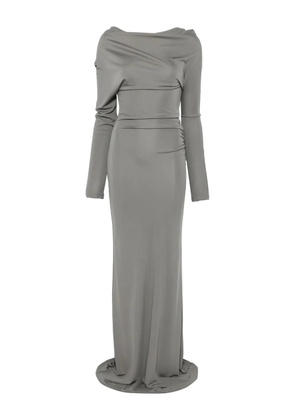 Aya Muse one-shoulder draped maxi dress - Grey