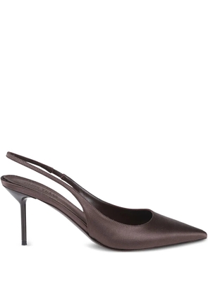 Paris Texas 70mm slingback heeled pumps - Brown