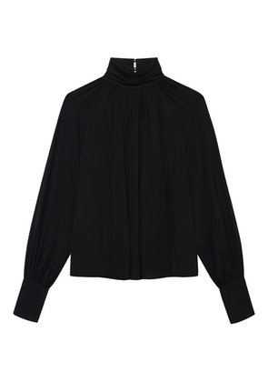 ANINE BING Anne draped blouse - Black