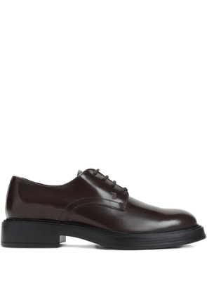 Tod's lace-up leather derby shoes - Black