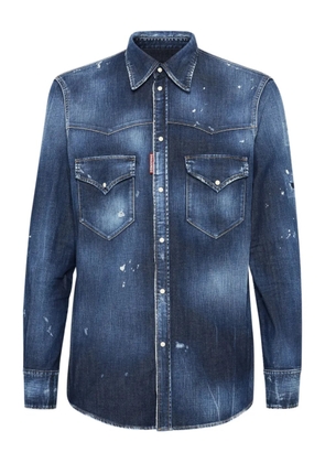 DSQUARED2 Western-style denim shirt - Blue