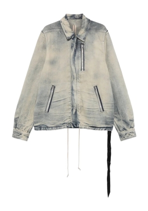 Rick Owens DRKSHDW zip-fastening drawstring jacket - Blue