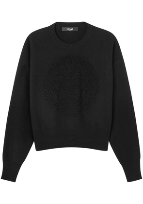 Versace Medusa towel sweater - Black