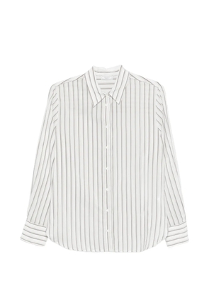 Peserico striped buttoned shirt - White